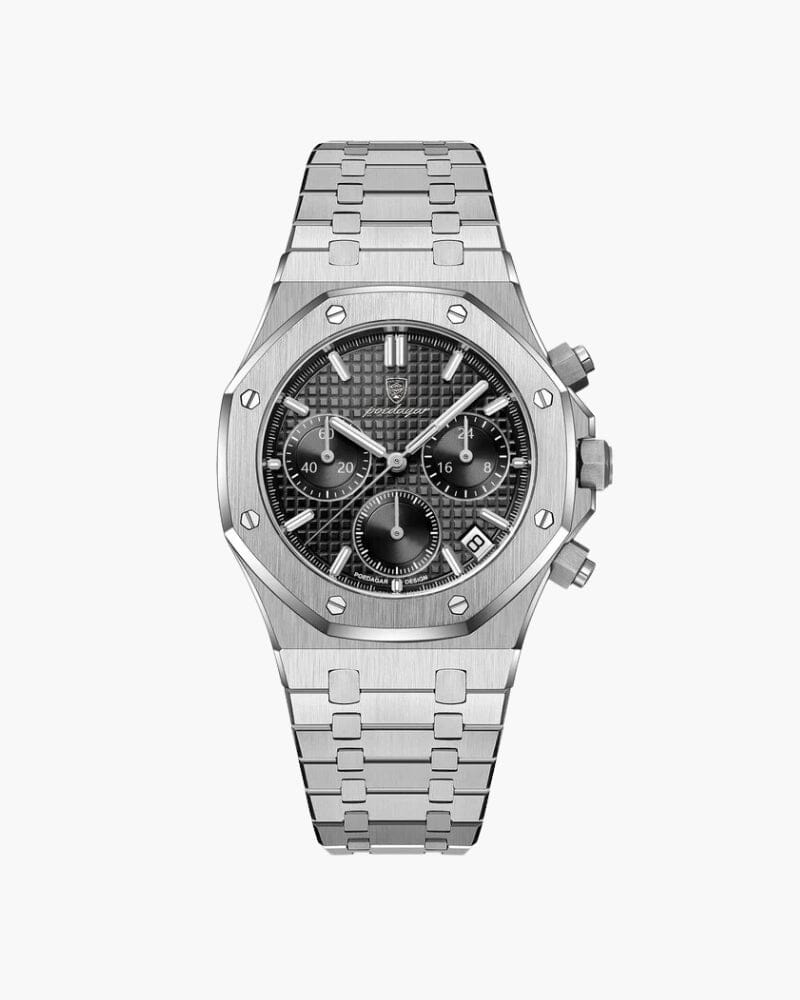 Athens Chronograph Watch Bernard Grimberg Black