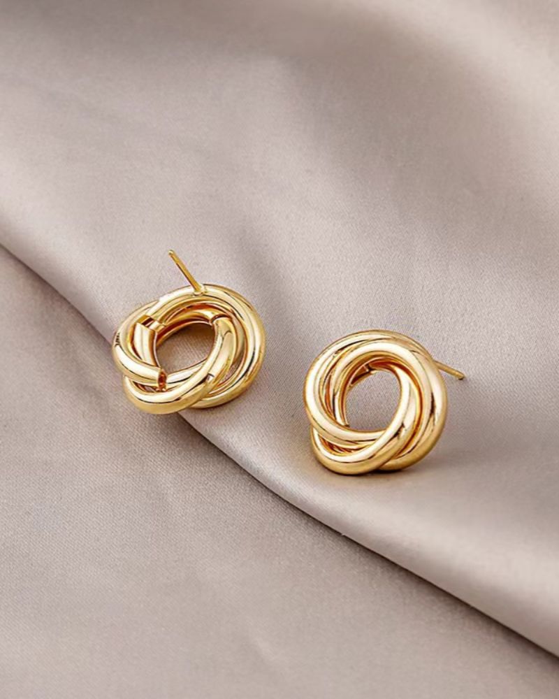 Aurelia Knot Studs Bernard Grimberg Women Iron