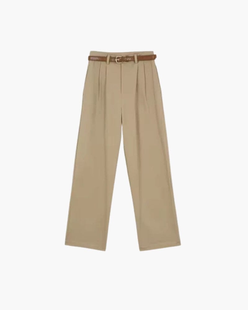 Capri Pants Bernard Grimberg Women Khaki S