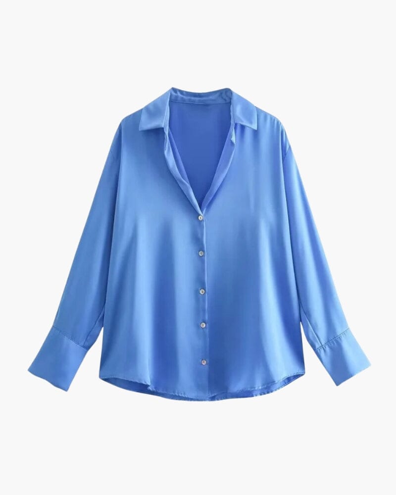 Classic Chic Shirt Bernard Grimberg Women Light Blue XS