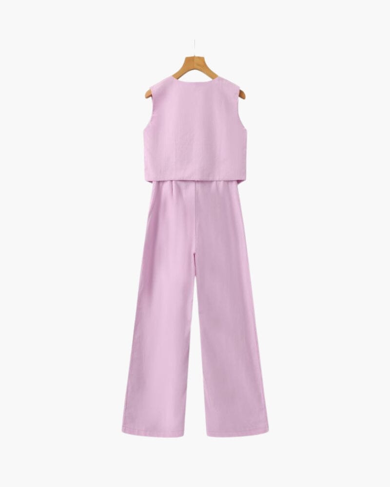 Classy Lady - Linen Two-piece Set Bernard Grimberg Women