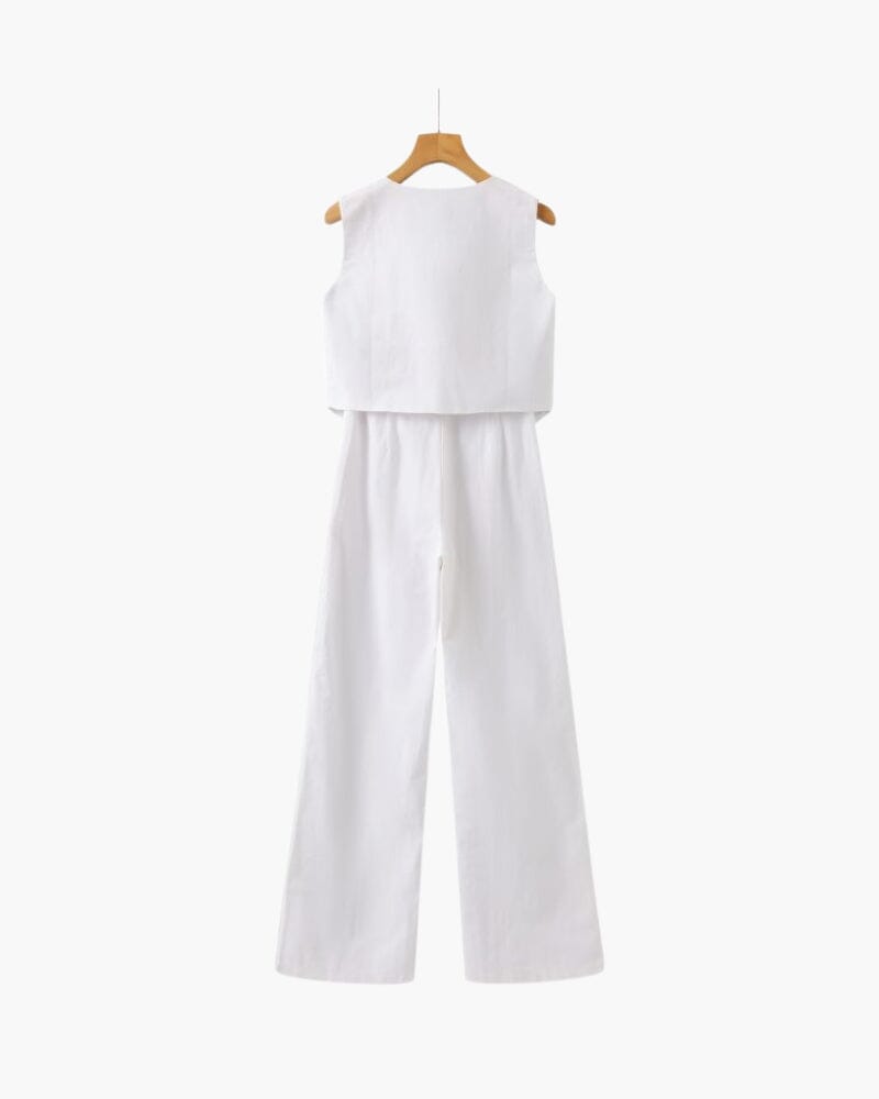 Classy Lady - Linen Two-piece Set Bernard Grimberg Women
