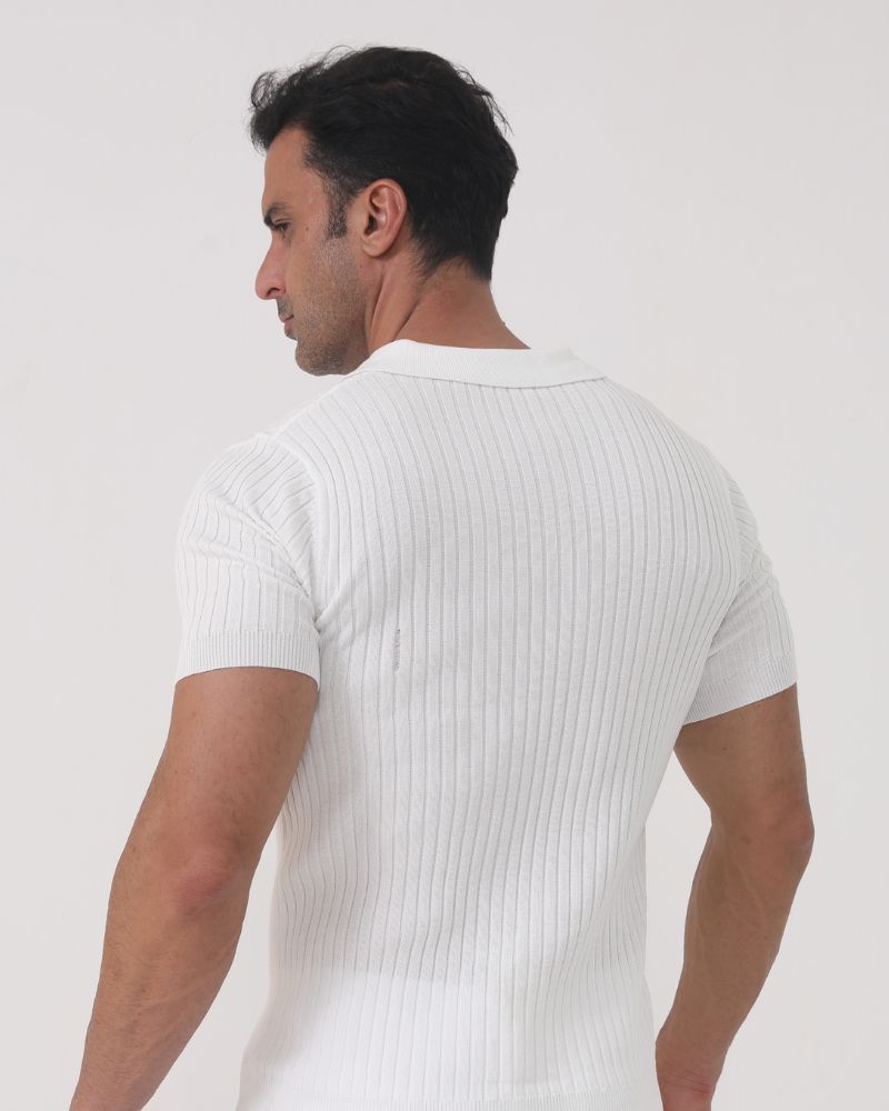 Florence - Ribbed Cotton Polo Bernard Grimberg WorldWide