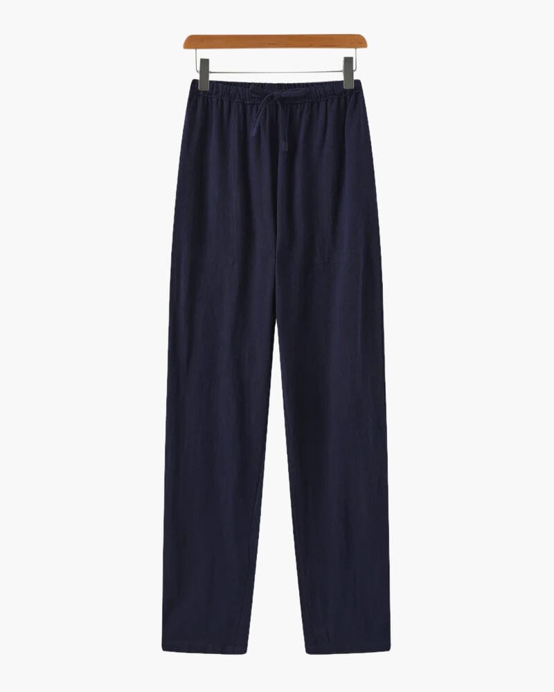 Marrakech - Linen Pantalon (Slim Fit) Bernard Grimberg WorldWide Blue S
