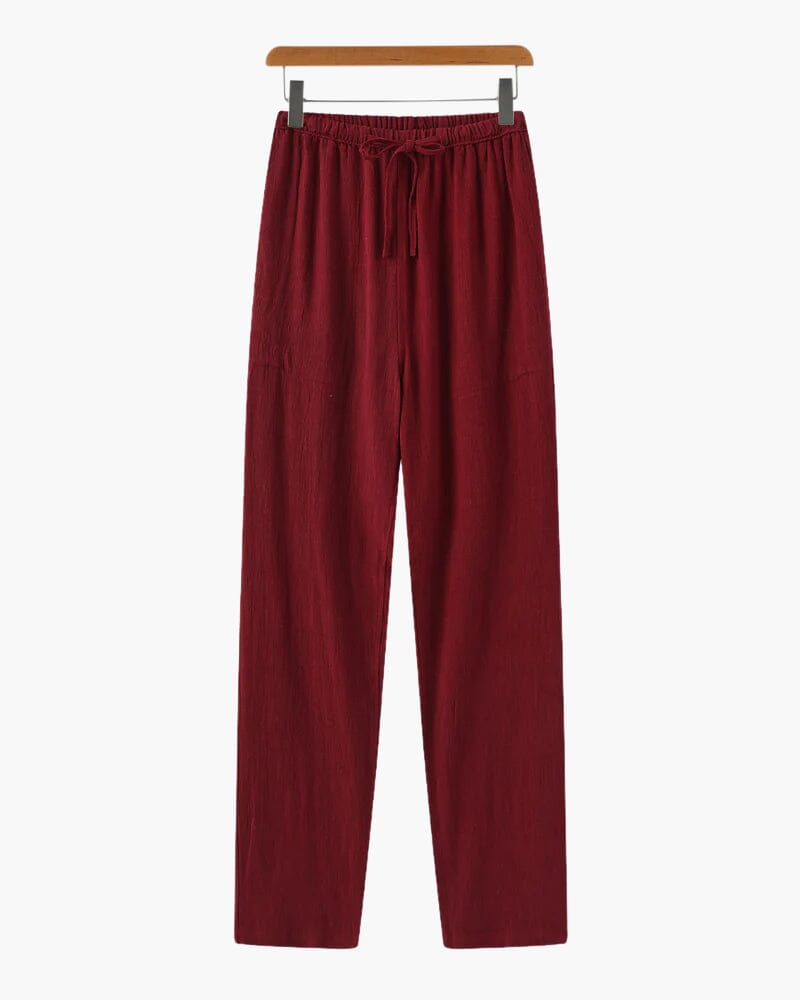 Marrakech - Linen Pantalon (Slim Fit) Bernard Grimberg WorldWide Red S