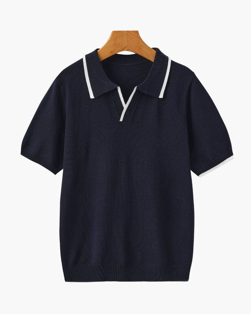 Monaco Edge Polo T-shirt Bernard Grimberg Navy XS