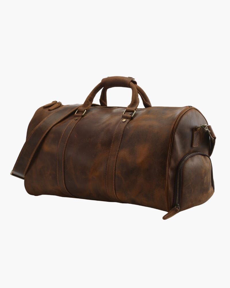 Montague Leather Duffle 0 Bernard Grimberg Brown