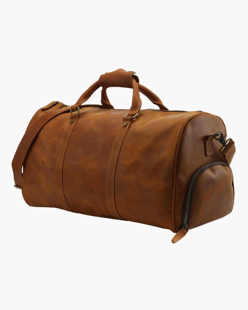 Montague Leather Duffle 0 Bernard Grimberg Orange