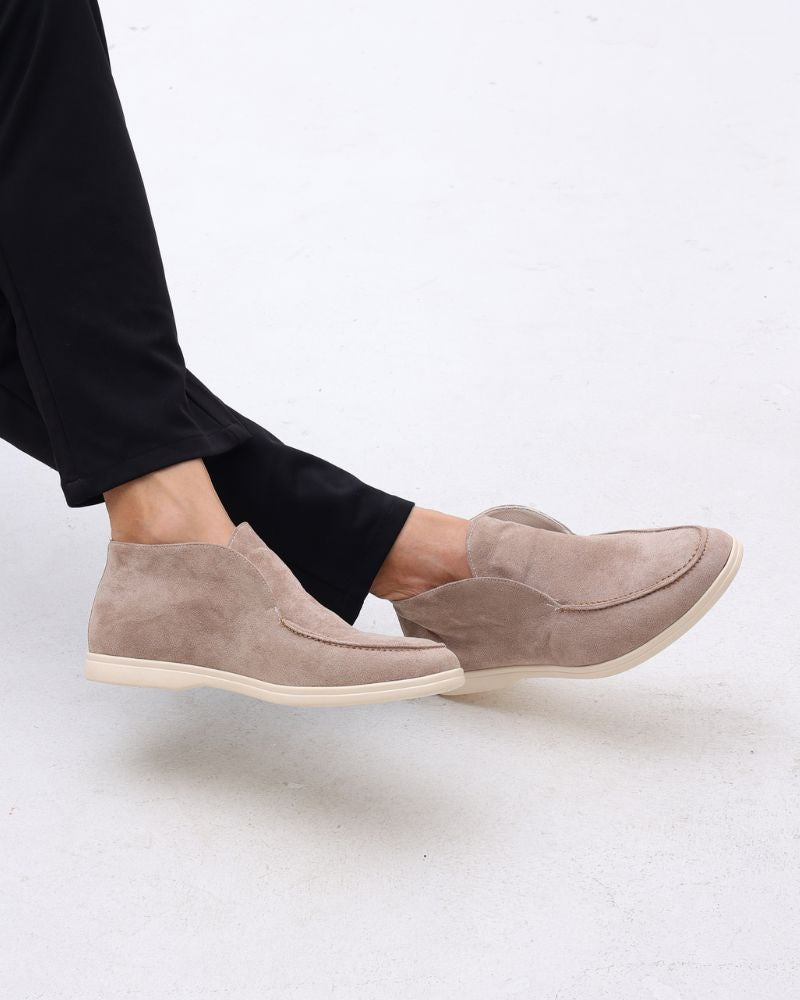 Old Money High Suede Loafers Bernard Grimberg