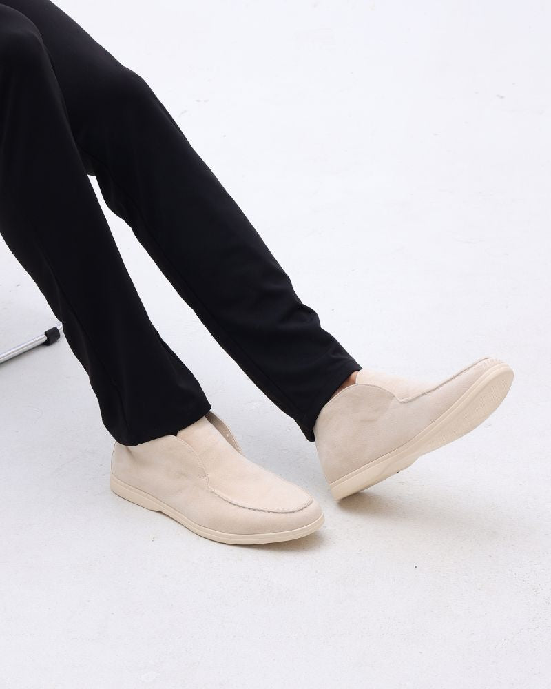 Old Money High Suede Loafers Bernard Grimberg