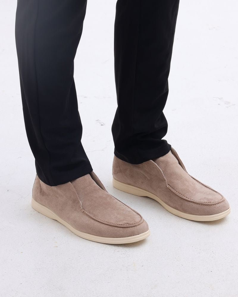 Old Money High Suede Loafers Bernard Grimberg