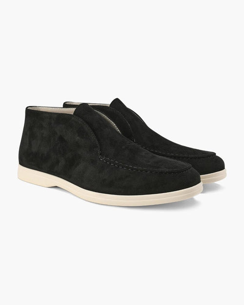 Old Money High Suede Loafers Bernard Grimberg Black US 6