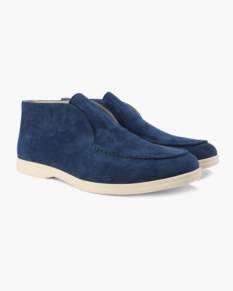 Old Money High Suede Loafers Bernard Grimberg Marine US 6