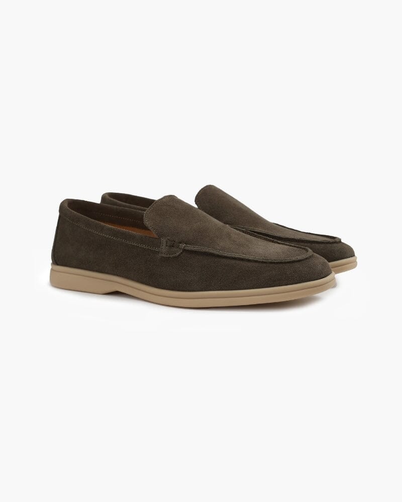 Old Money Premium Suede Loafers Bernard Grimberg Brown US 6