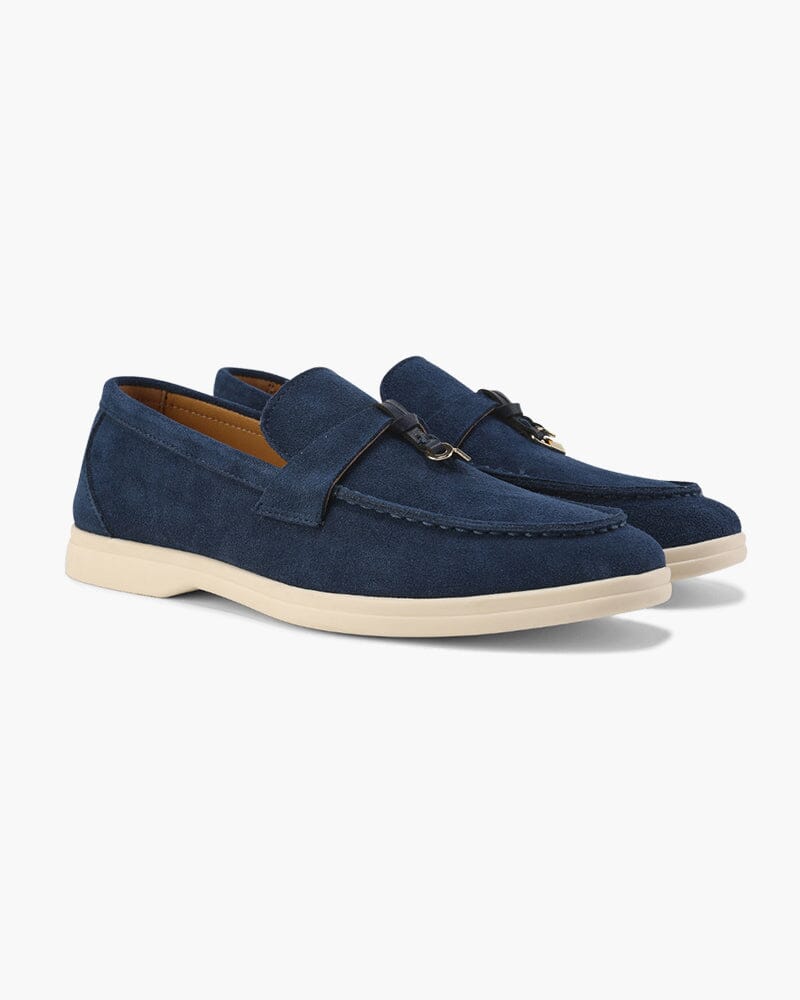 Old Money Suede Lady Loafers Bernard Grimberg Women Marine Blue EU 35 / UK 2 / US 4