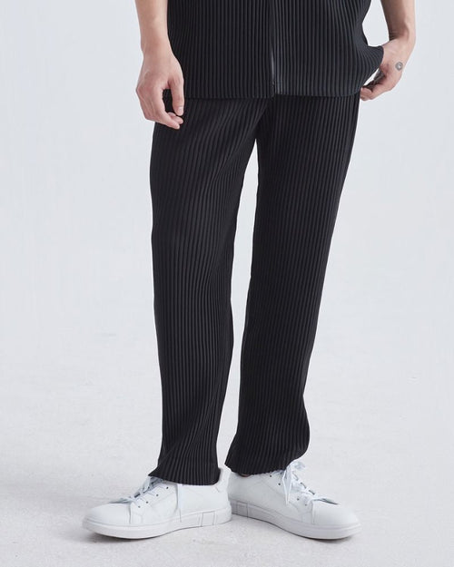 Ribbed Cotton Pantalon 0 oldmoneystyle Black S