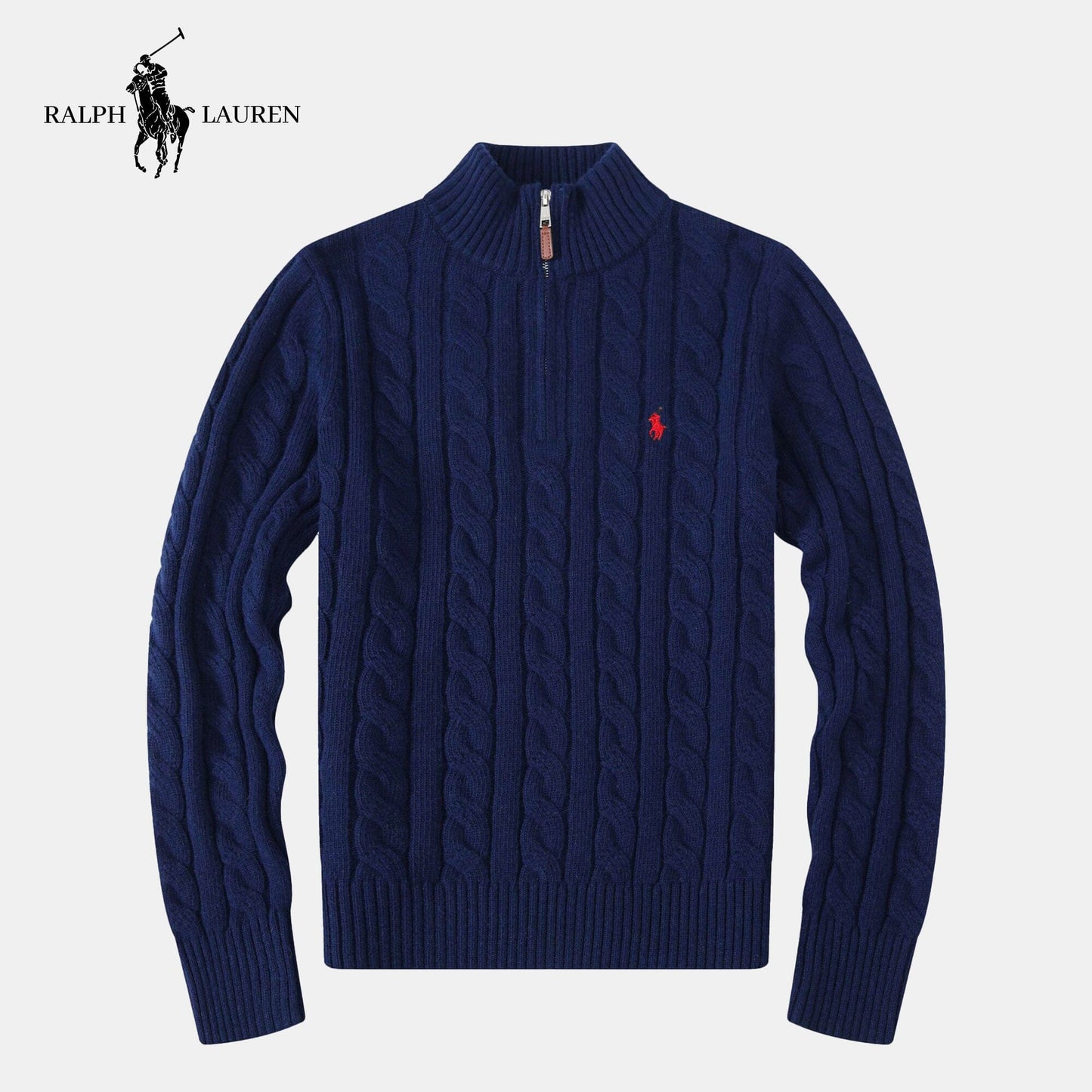 RL Cashmere Cable Sweater (CLEARANCE) Bernard Grimberg Deep Blue M