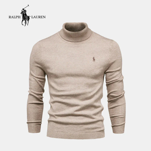 R&L Turtleneck Sweater (CLEARANCE) Bernard Grimberg Beige S