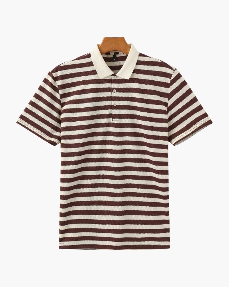 Shoreline Polo T-shirt Bernard Grimberg Brown 2XS