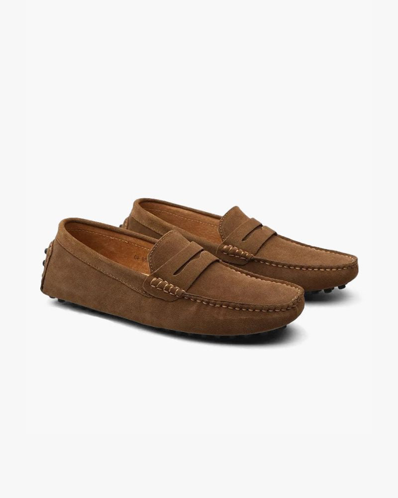Suede Driver Loafers Bernard Grimberg Brown EU 38 / UK 5 / US 5.5