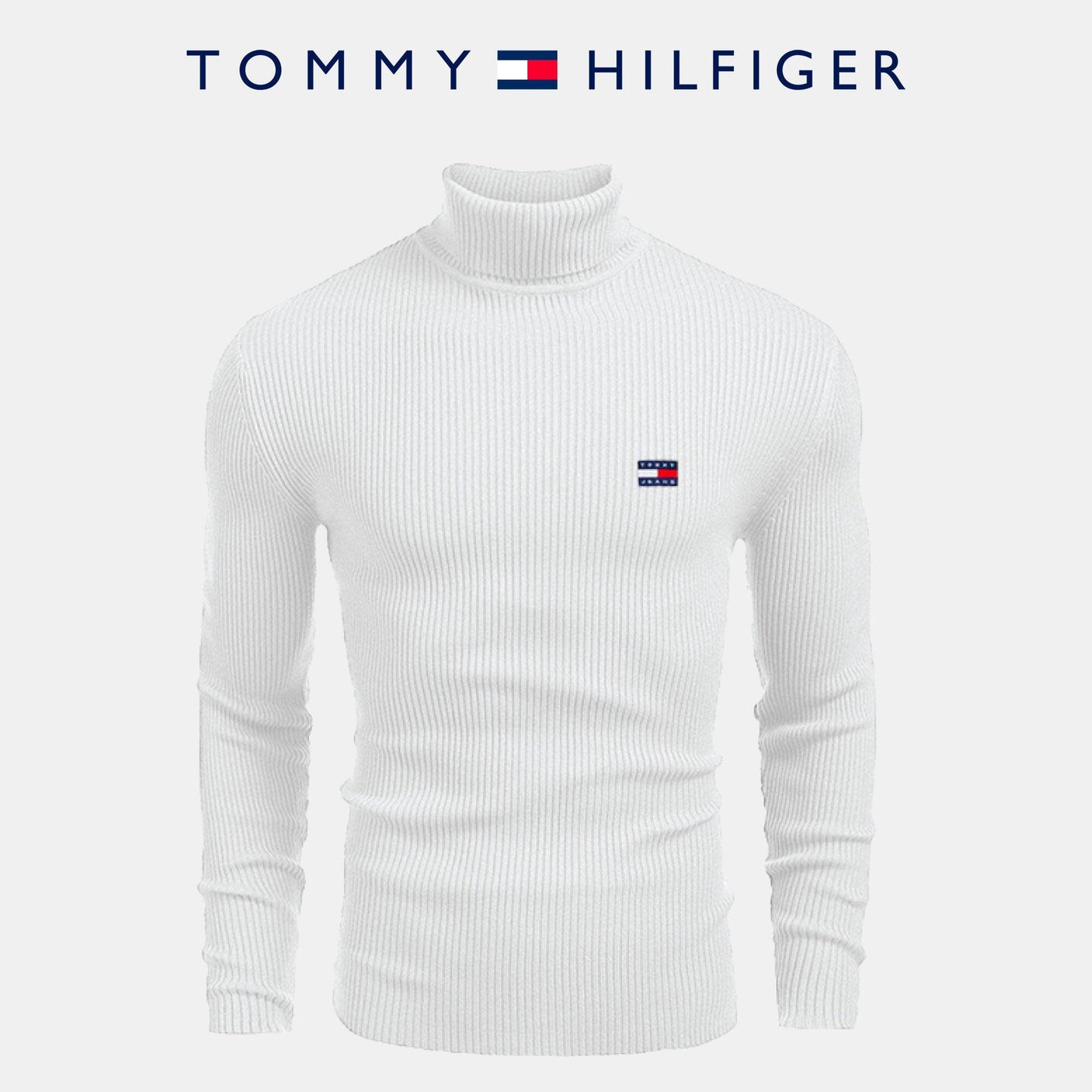 TH Turtleneck Sweater Bernard Grimberg White M