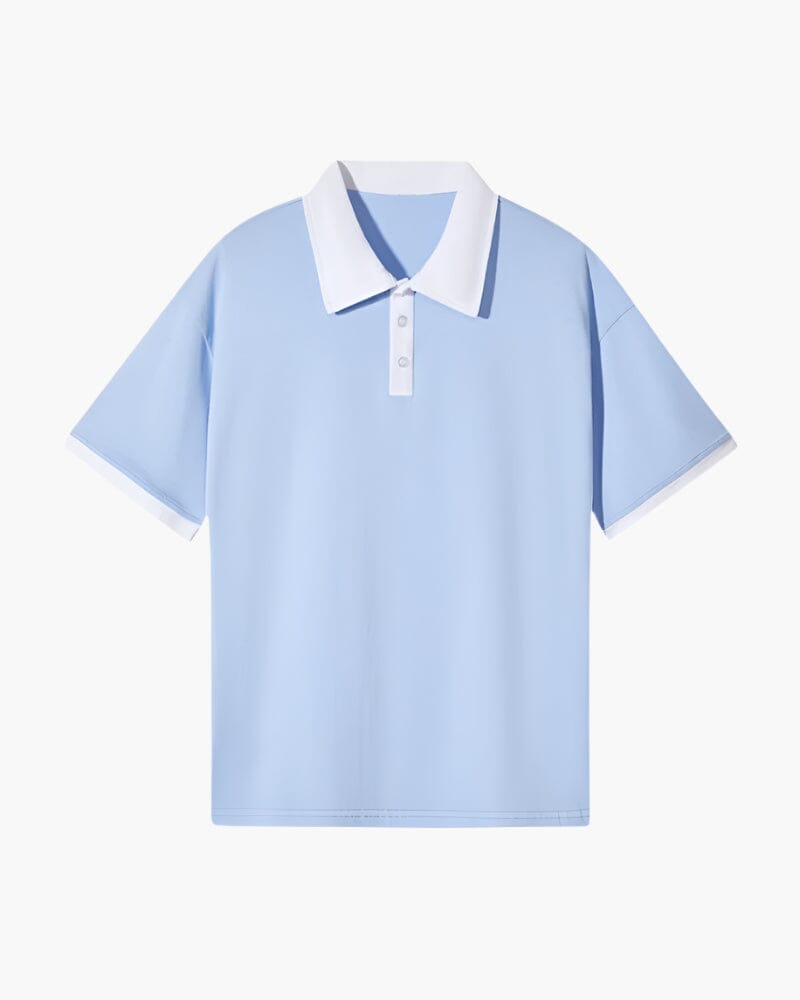 The Como Polo T-shirt Bernard Grimberg Sky Blue S
