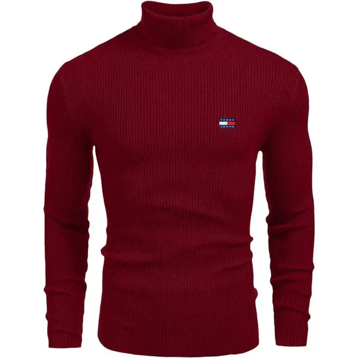 Turtleneck sweater Bernard Grimberg Red M