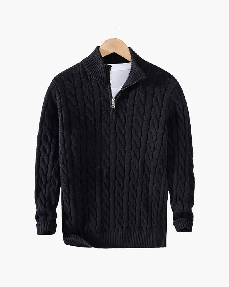 Verbier Half Zip Sweater Bernard Grimberg Black S