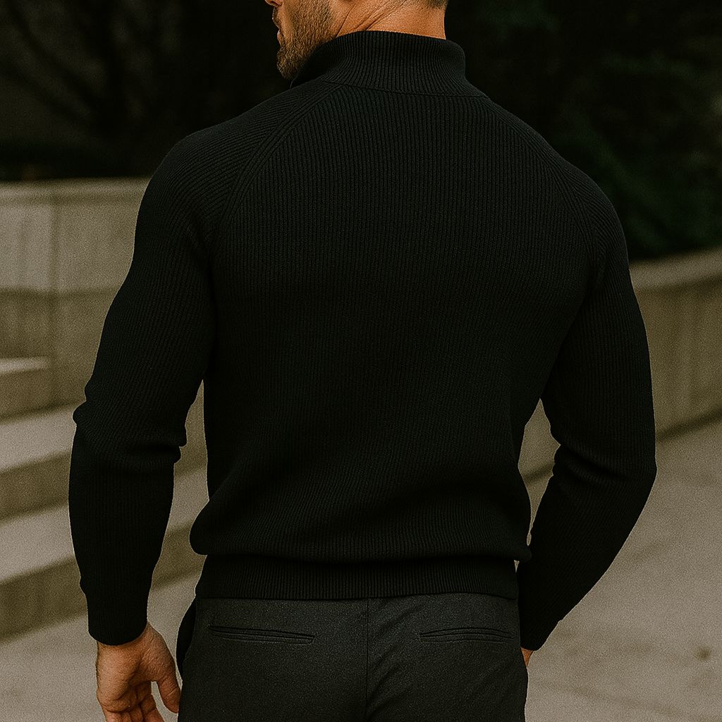 Zipped Collar Sweater R&L + Free Watch Bernard Grimberg