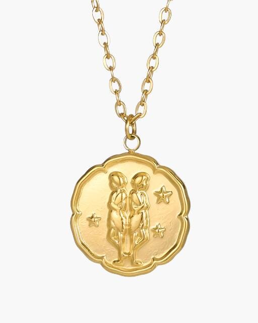 Zodiac Sign Necklace - Gold Bernard Grimberg Gemini