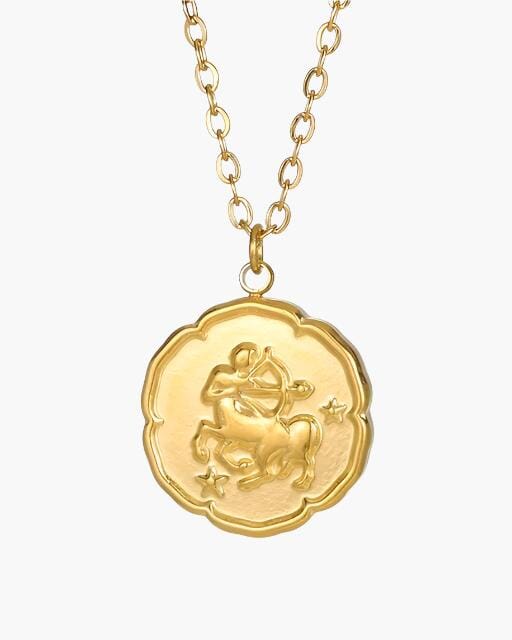 Zodiac Sign Necklace - Gold Bernard Grimberg Sagittarius