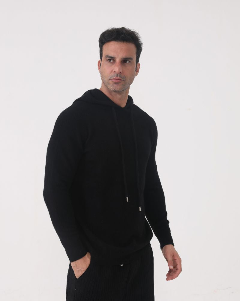 100% Cashmere Hoodie Bernard Grimberg 