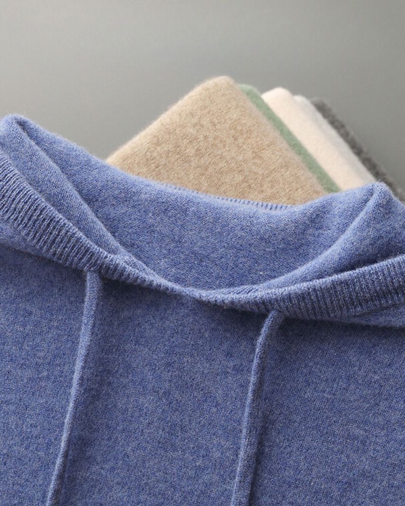 100% Cashmere Hoodie Bernard Grimberg 