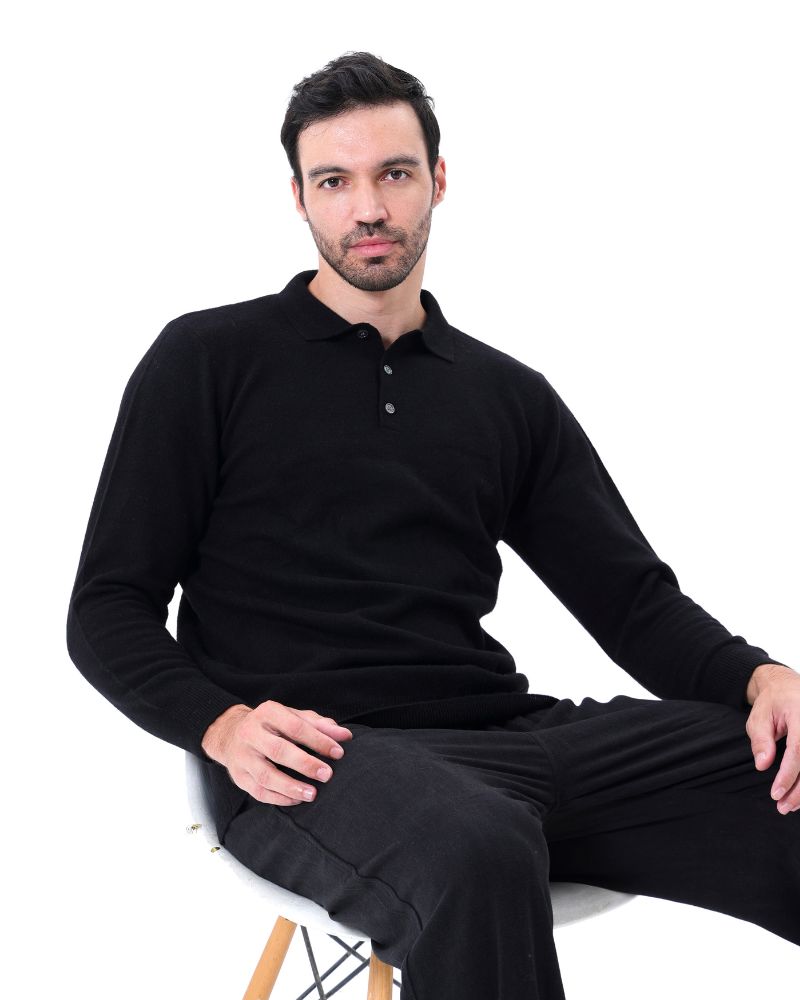 100% Cashmere Polo Bernard Grimberg 