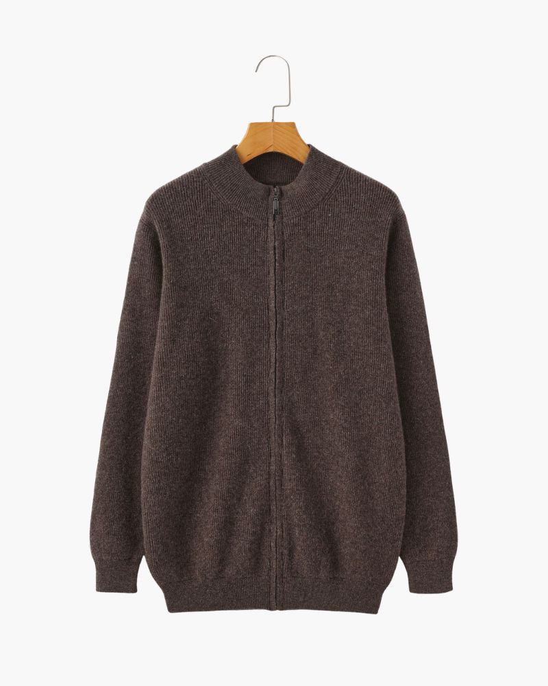 100% Cashmere Vest Bernard Grimberg Brown S 