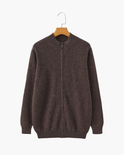 100% Cashmere Vest Bernard Grimberg Brown S 