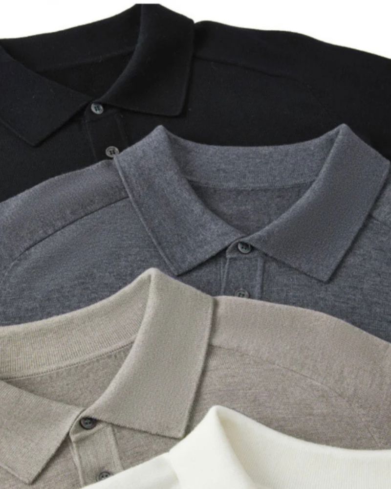 100% Premium Wool Polo Bernard Grimberg 