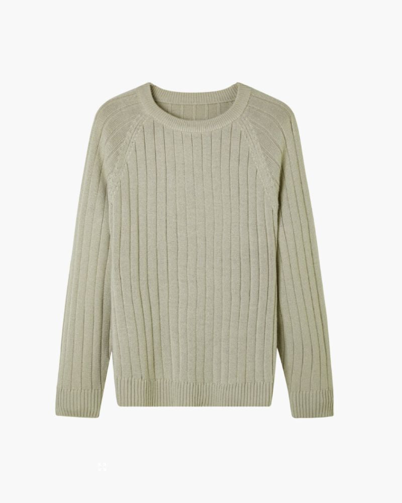 100% Premium Wool Sweater Bernard Grimberg Green XS 