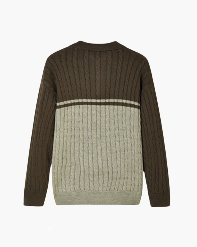 100% Premium Wool Zip Up Knitwear Bernard Grimberg 