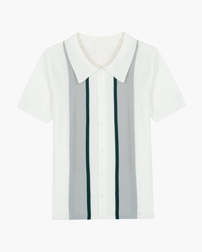 Bradford Polo Knit T-shirt Bernard Grimberg XS 