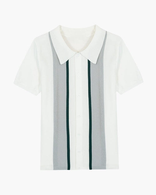 Bradford Polo Knit T-shirt Bernard Grimberg XS 