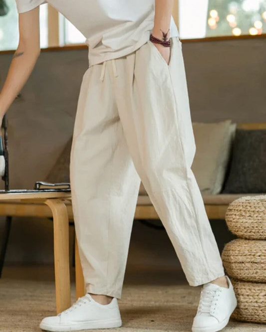 Cancun Cotton Pantalon Bernard Grimberg WorldWide Beige S 