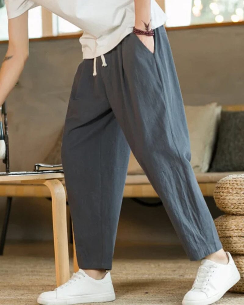 Cancun Cotton Pantalon Bernard Grimberg WorldWide Dark Gray S 