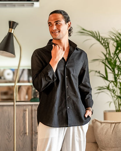 Cape Town - 100% Linen Shirt Bernard Grimberg WorldWide 