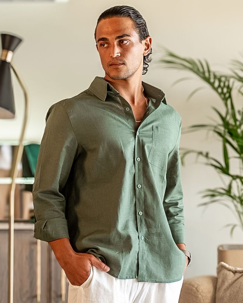 Cape Town - 100% Linen Shirt Bernard Grimberg WorldWide 