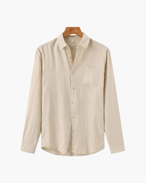 Cape Town - 100% Linen Shirt Bernard Grimberg WorldWide Beige S 