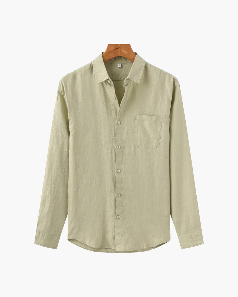 Cape Town - 100% Linen Shirt Bernard Grimberg WorldWide Mint Green S 