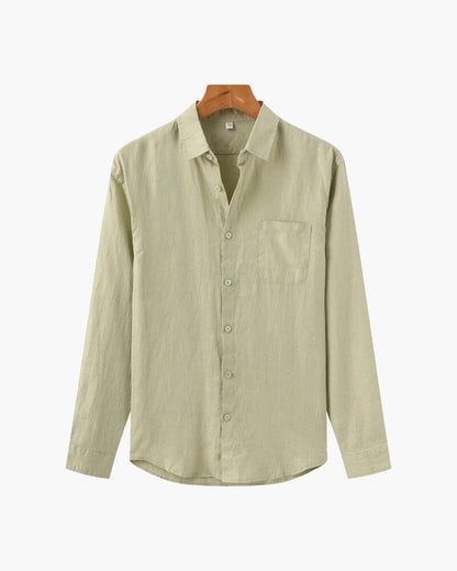 Cape Town - 100% Linen Shirt Bernard Grimberg WorldWide Mint Green S 