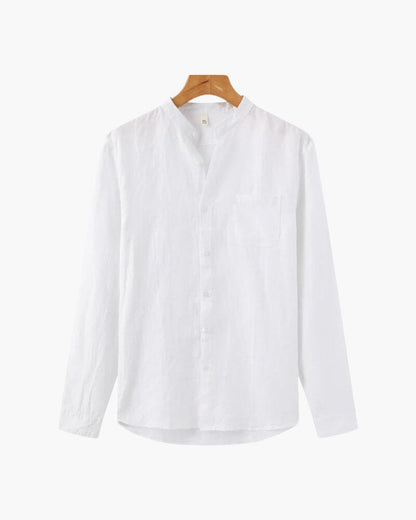 Cape Town - 100% Linen Shirt Bernard Grimberg WorldWide White S 