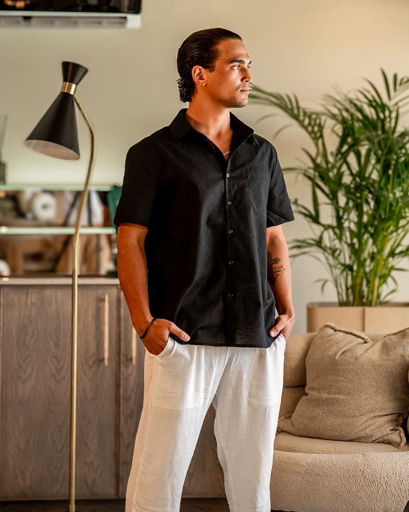 Cape Town - Linen Shirt (Shortsleeve) Bernard Grimberg WorldWide 